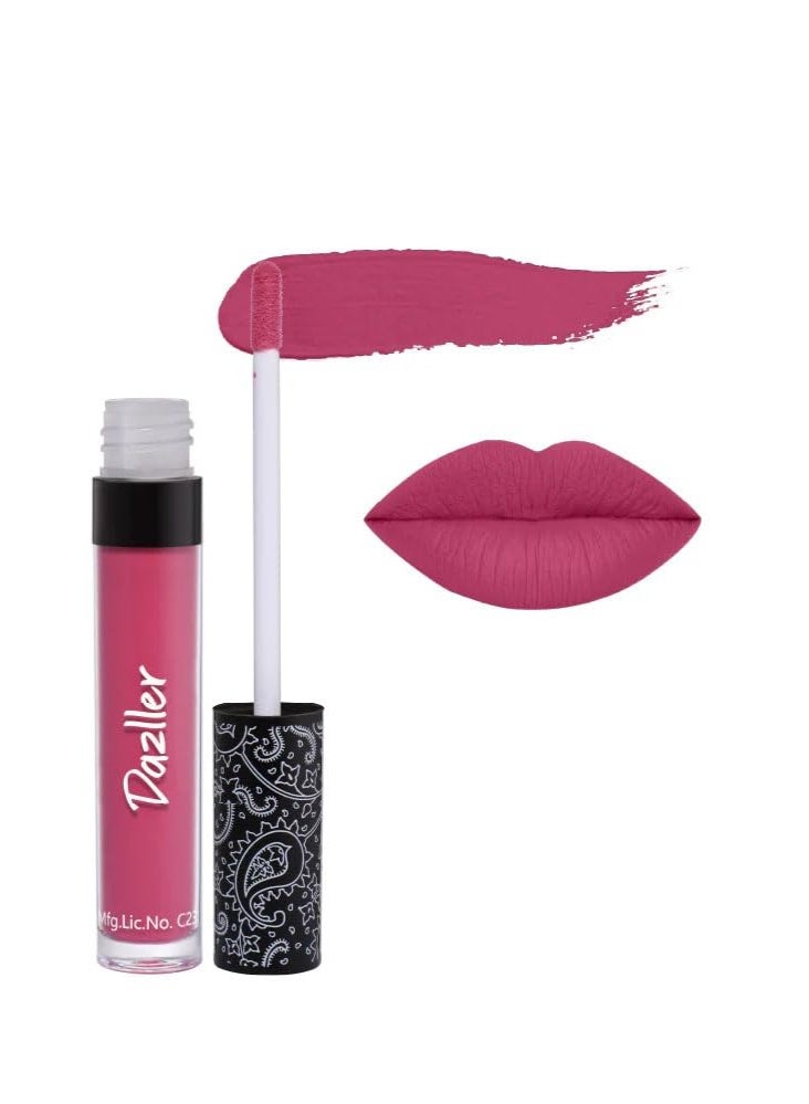 Dazller Liquid Matte Lip Colour (QDLC008 - Dragon Fruit), 6g - Image 1